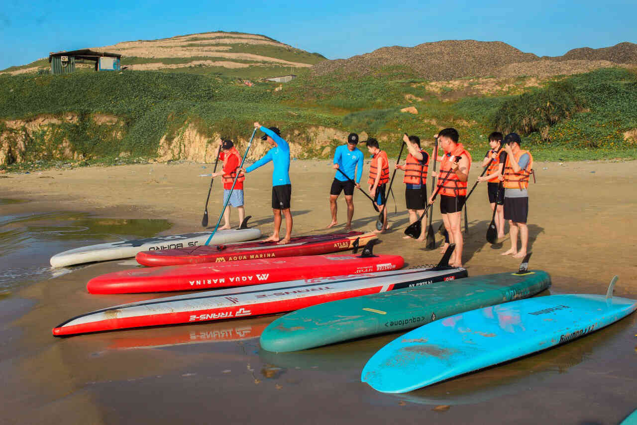 Chèo thuyền Sup ở Mũi Né